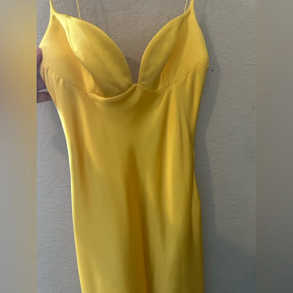 NWT Zara Yellow Maxi Dress - Picture 5 of 9